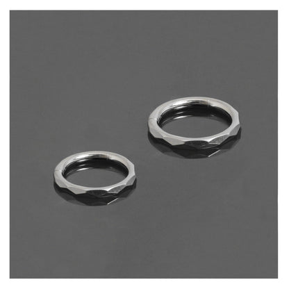 Titanium Hammered Segment Ring - 1.2mm