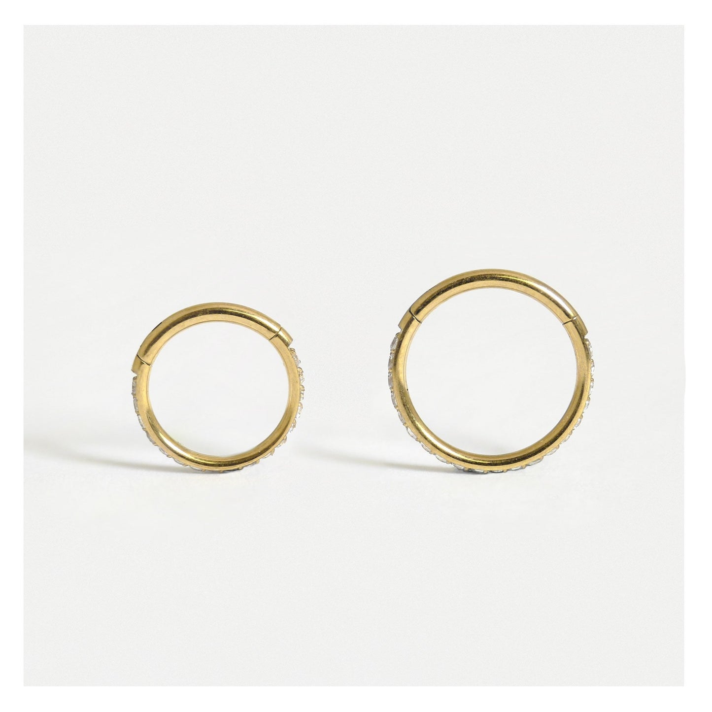 Steel Multi Gem Hinged Segment Ring - 1.2mm