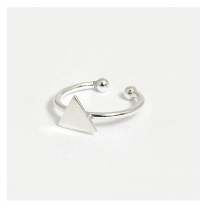 Silver Shiny Triangle Ear Cuff