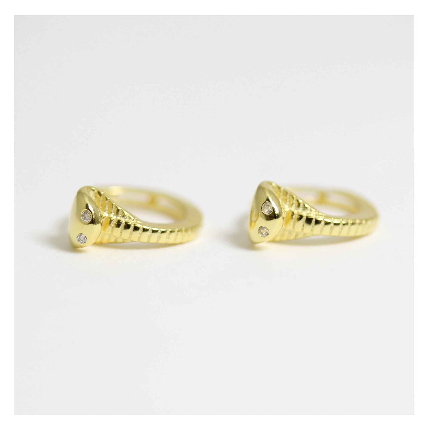 Silver Python Hoop - 8mm