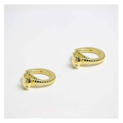 Silver Python Hoop - 8mm
