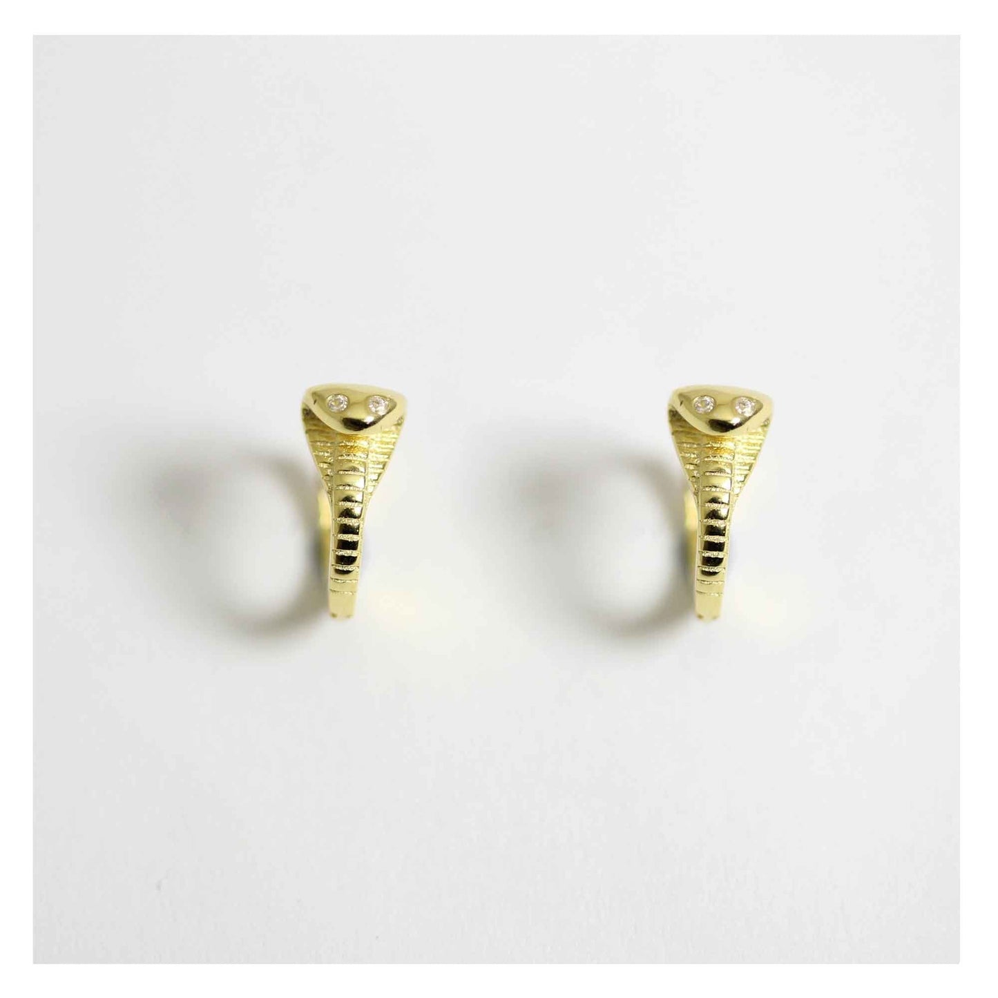 Silver Python Hoop - 8mm