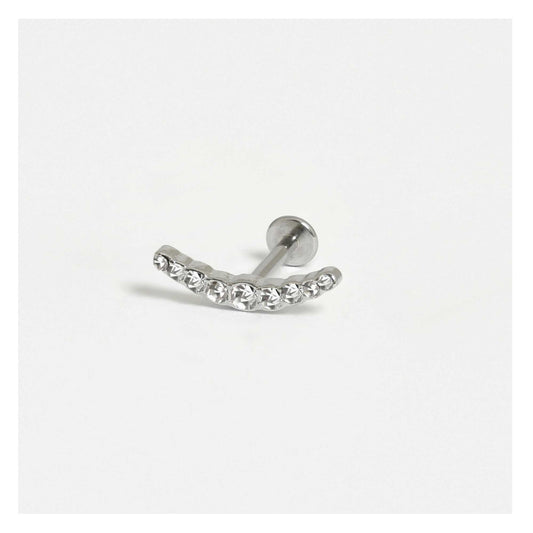 Steel Celestial Curve Labret - Internally Threaded