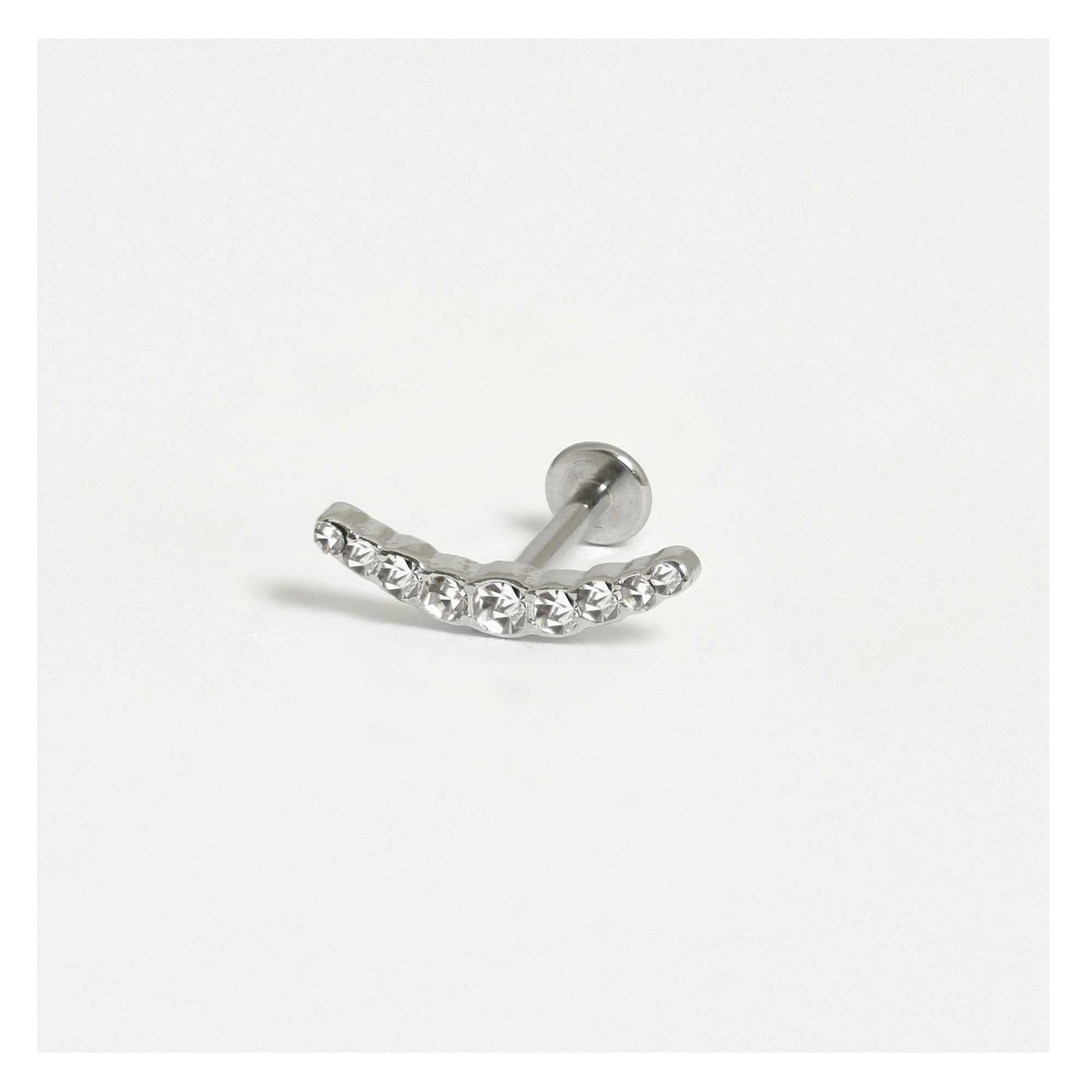Steel Celestial Curve Labret - Internally Threaded