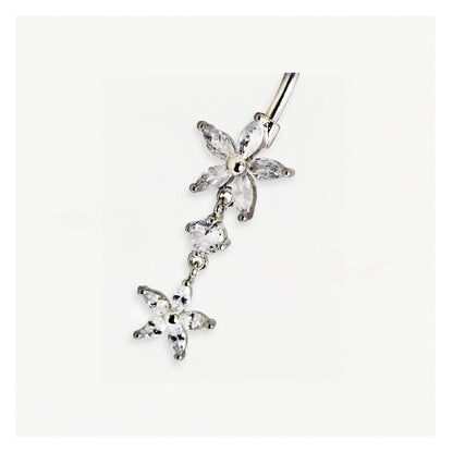 Belly Bar with Dangly Flowers