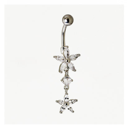 Belly Bar with Dangly Flowers