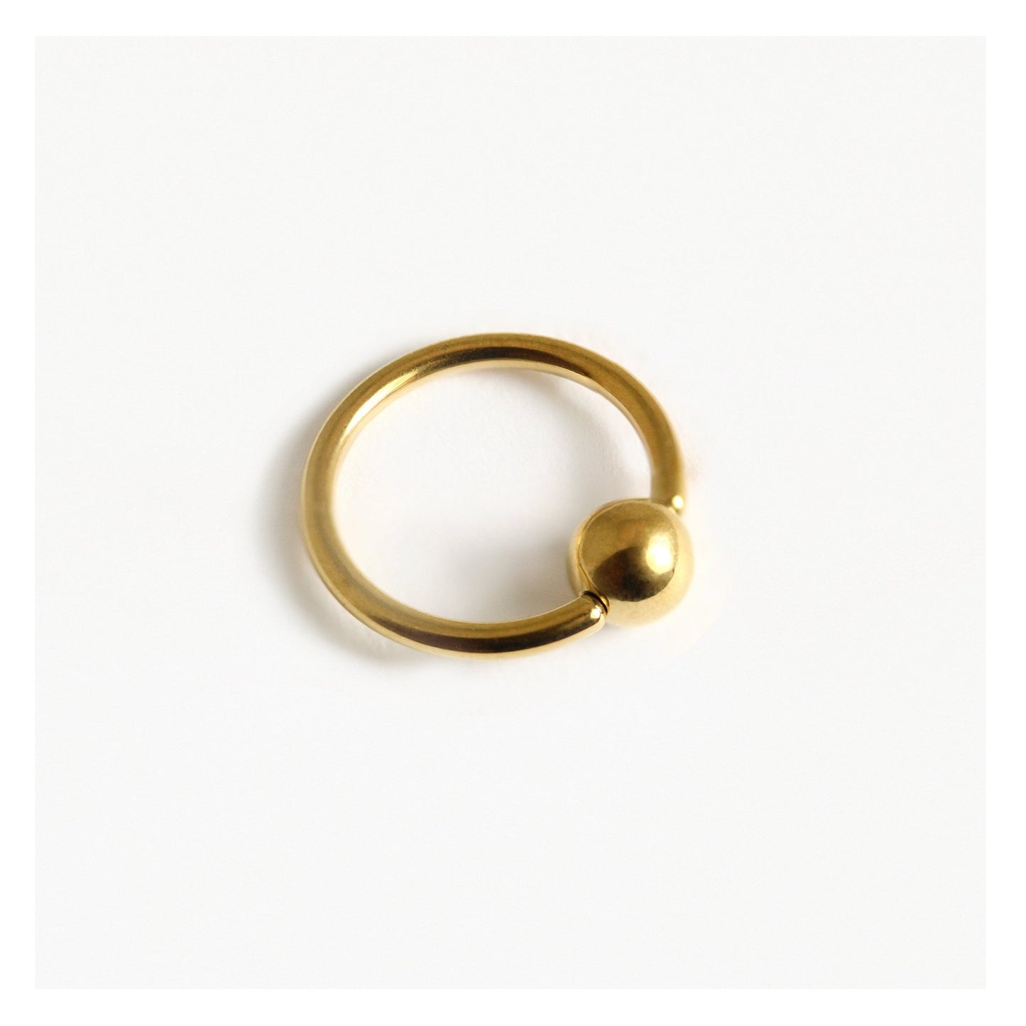 Gold PVD Titanium Ball Closure Ring (BCR) - 1.2mm
