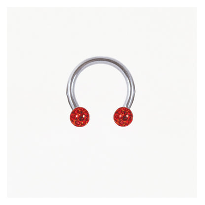Steel Disco Ball Horseshoe / Circular Barbell (CBB) - 1.2mm