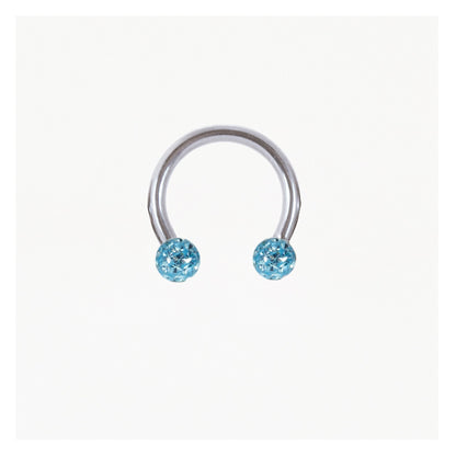 Steel Disco Ball Horseshoe / Circular Barbell (CBB) - 1.2mm