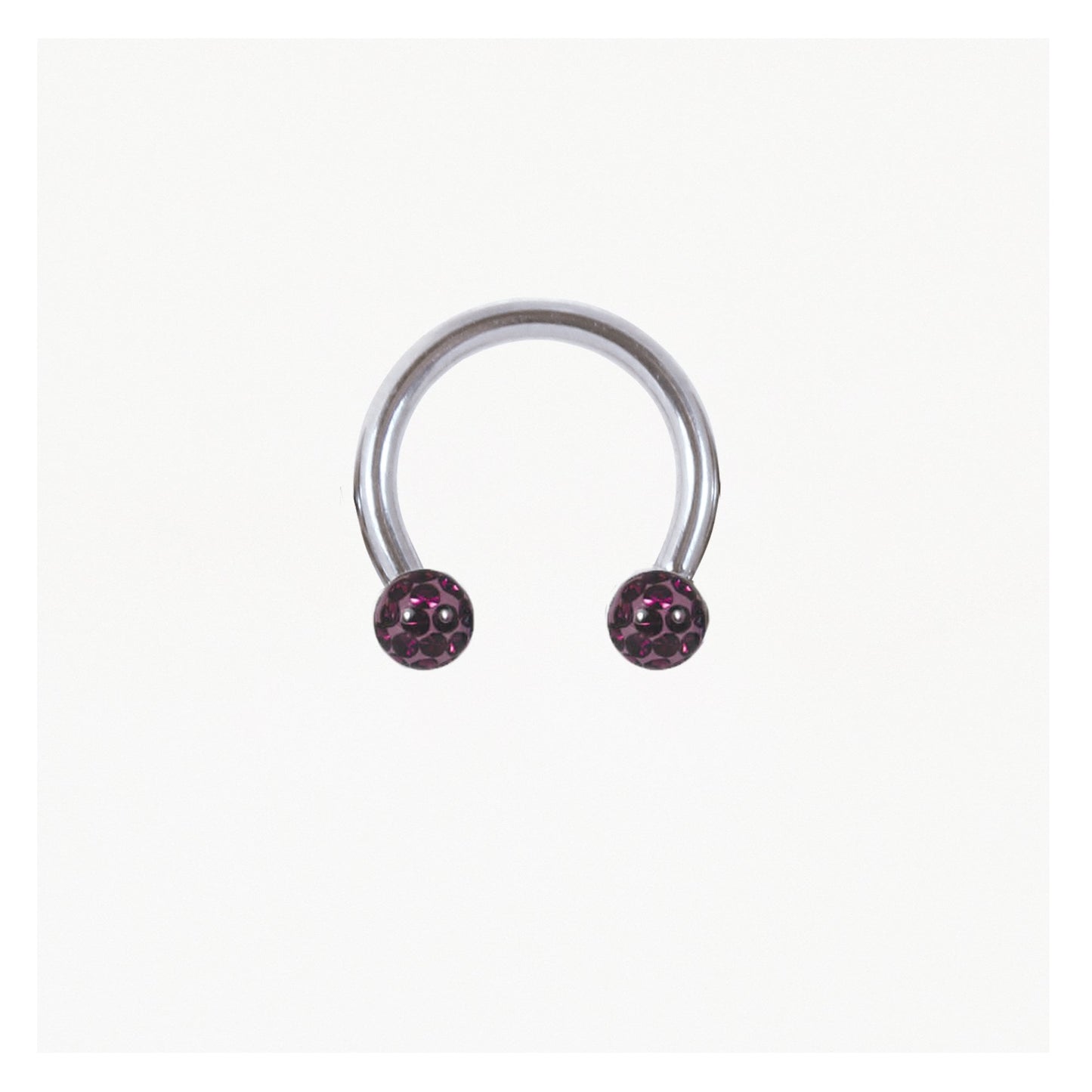 Steel Disco Ball Horseshoe / Circular Barbell (CBB) - 1.2mm