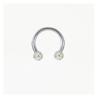 Steel Disco Ball Horseshoe / Circular Barbell (CBB) - 1.2mm