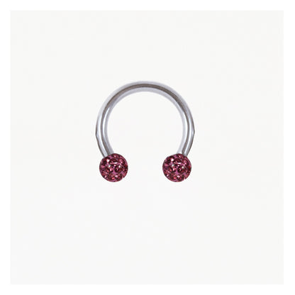 Steel Disco Ball Horseshoe / Circular Barbell (CBB) - 1.2mm