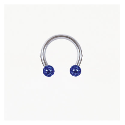 Steel Disco Ball Horseshoe / Circular Barbell (CBB) - 1.2mm