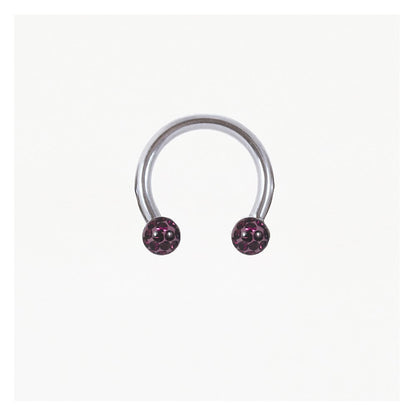 Steel Disco Ball Horseshoe / Circular Barbell (CBB) - 1.2mm