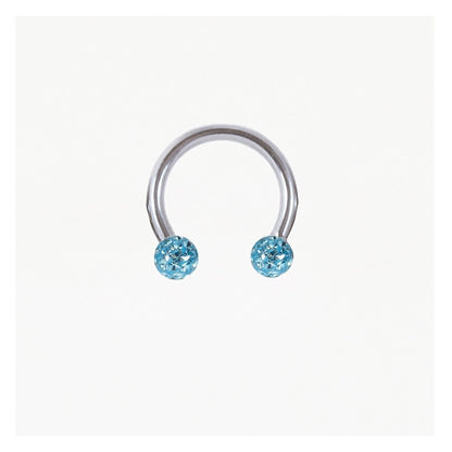 Steel Disco Ball Horseshoe / Circular Barbell (CBB) - 1.2mm