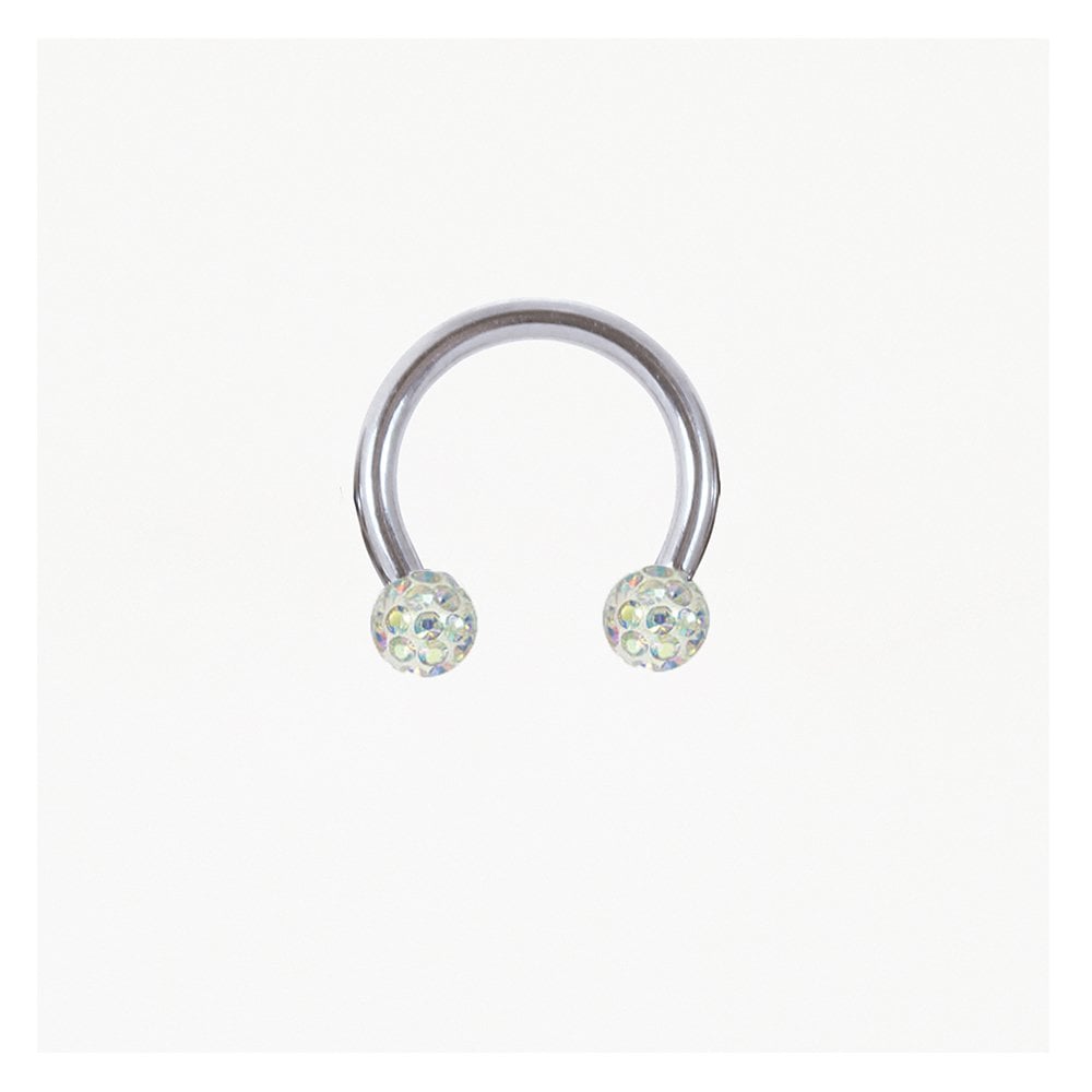 Steel Disco Ball Horseshoe / Circular Barbell (CBB) - 1.2mm