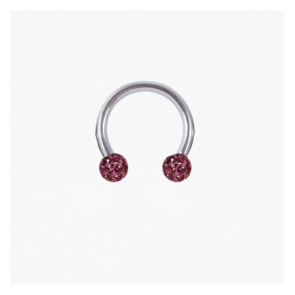 Steel Disco Ball Horseshoe / Circular Barbell (CBB) - 1.2mm
