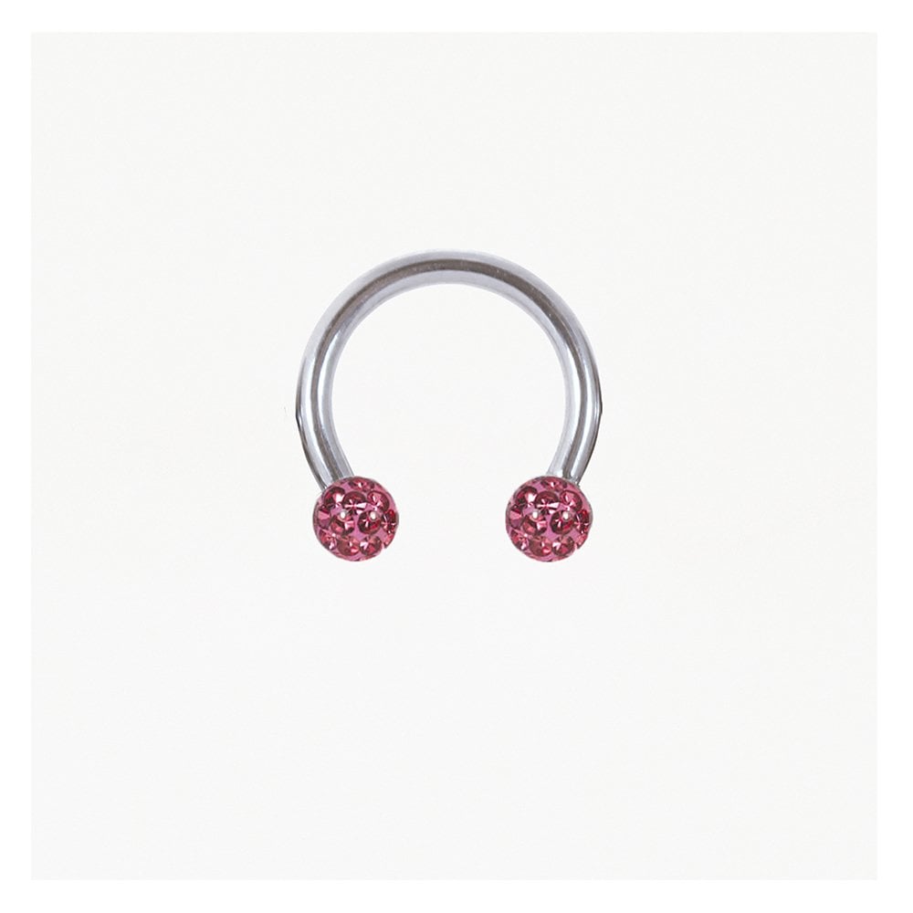 Steel Disco Ball Horseshoe / Circular Barbell (CBB) - 1.2mm