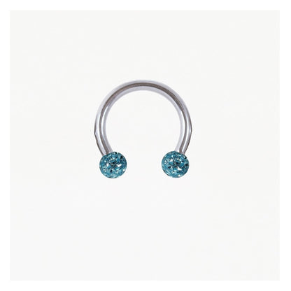 Steel Disco Ball Horseshoe / Circular Barbell (CBB) - 1.2mm