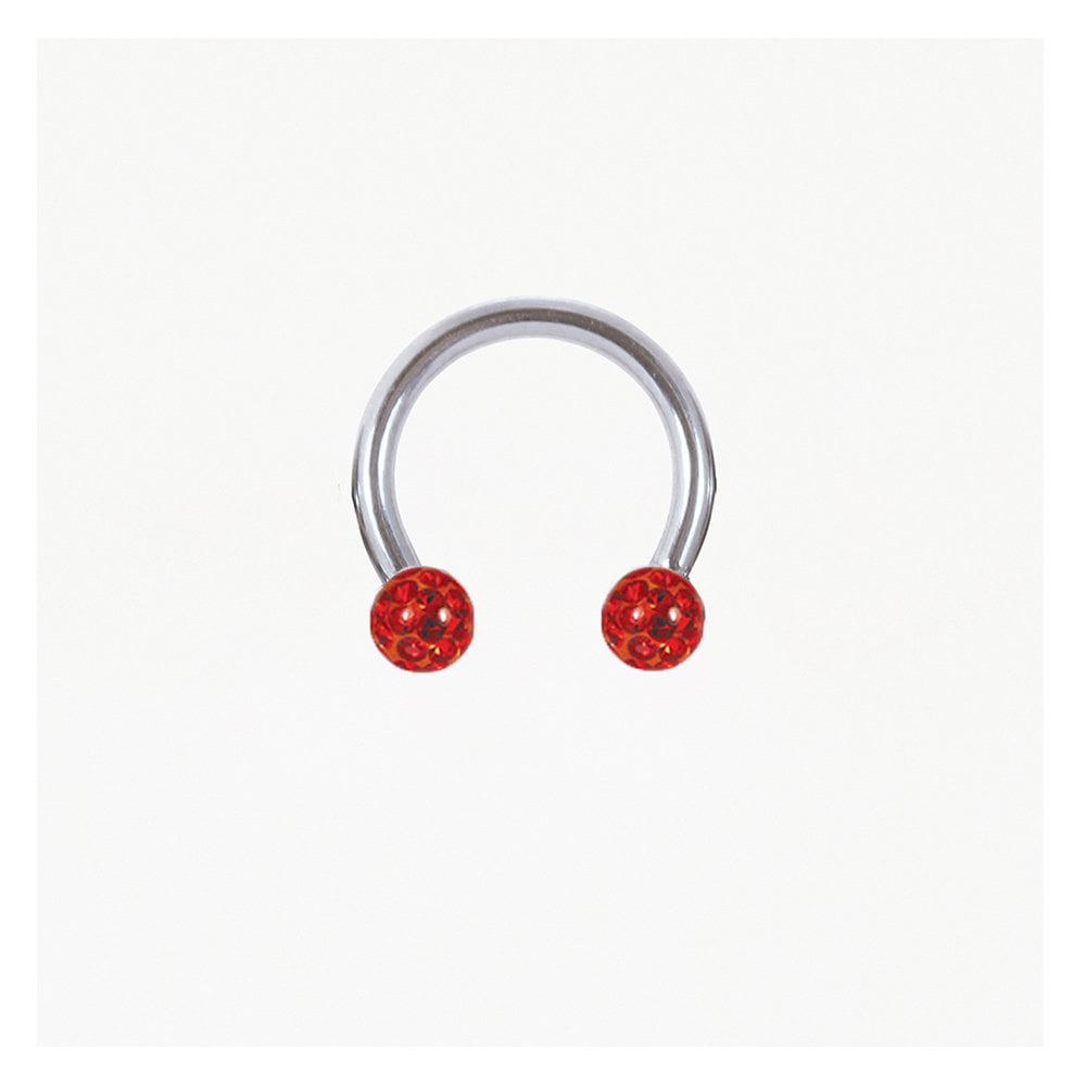Steel Disco Ball Horseshoe / Circular Barbell (CBB) - 1.2mm