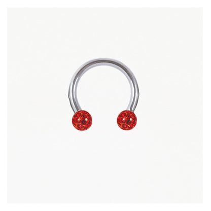 Steel Disco Ball Horseshoe / Circular Barbell (CBB) - 1.2mm
