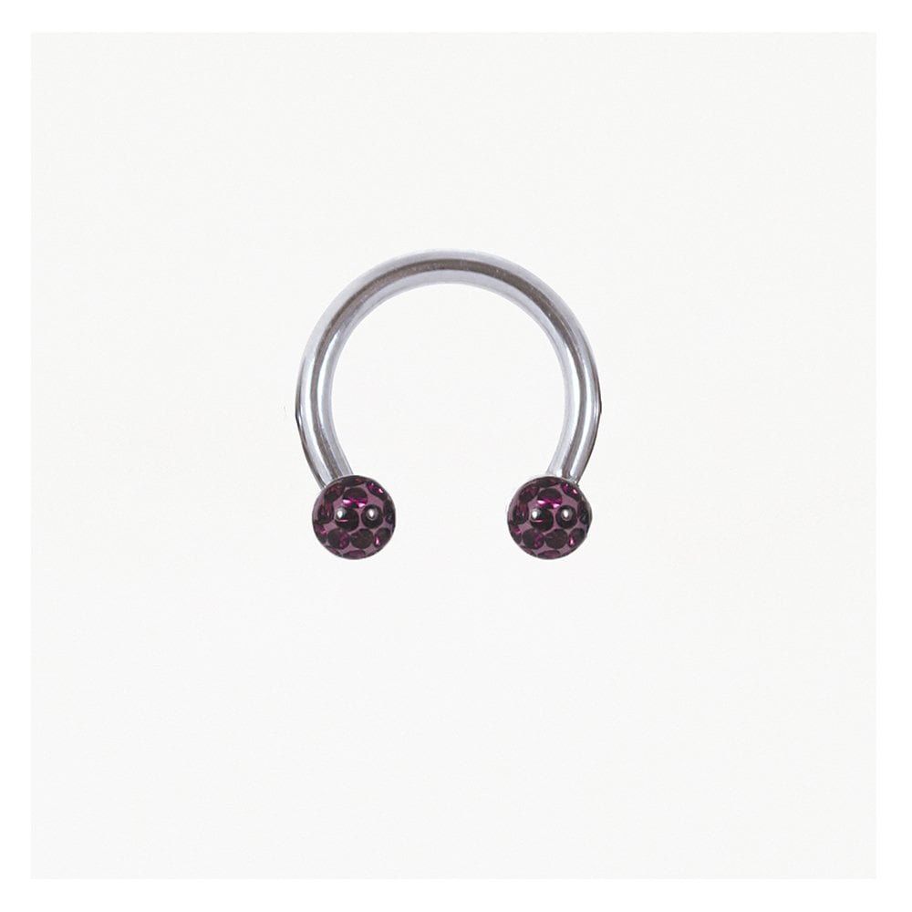 Steel Disco Ball Horseshoe / Circular Barbell (CBB) - 1.2mm