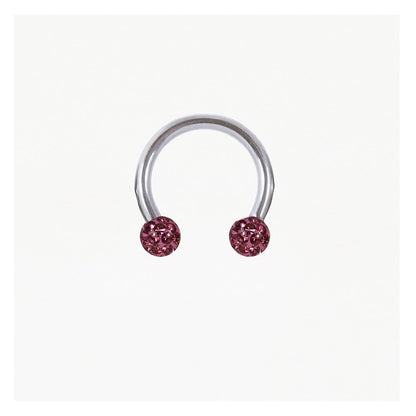 Steel Disco Ball Horseshoe / Circular Barbell (CBB) - 1.2mm