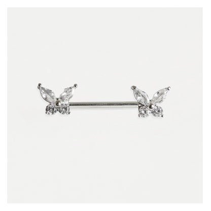 Steel Papillon Passion Nipple Bar