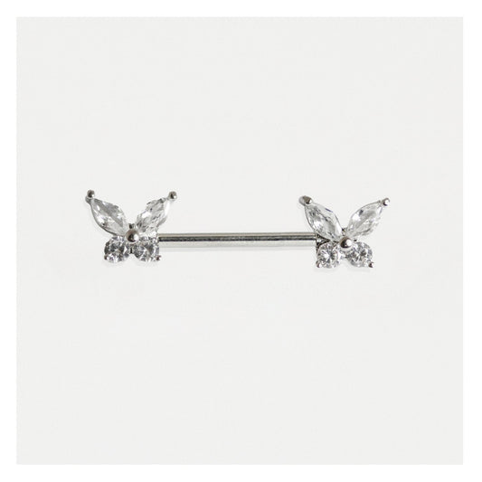Steel Papillon Passion Nipple Bar