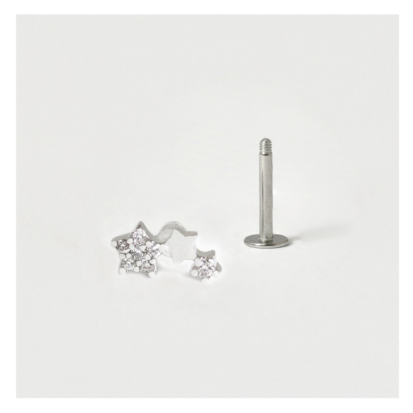 Steel Celestial Treble Labret - Internally Threaded