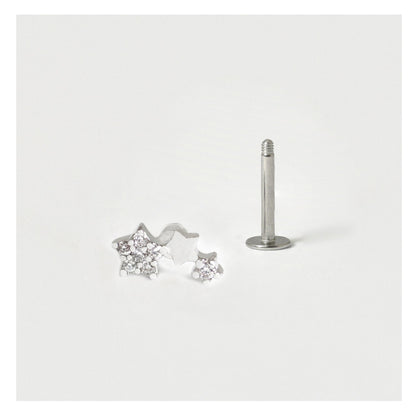 Steel Celestial Treble Labret - Internally Threaded