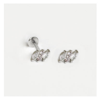 Steel Navette Labret - Internally Threaded