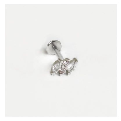 Steel Navette Labret - Internally Threaded