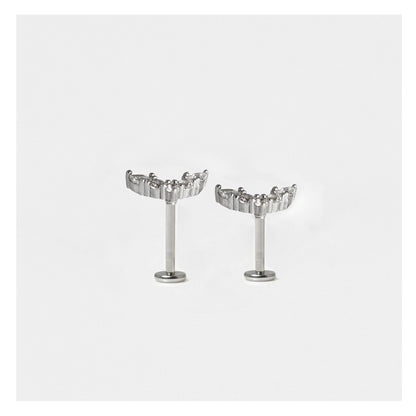 Steel Labret with Fairy Wings - Internally Threaded