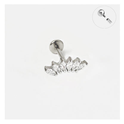 Steel Allure Flatback - Internally Threaded