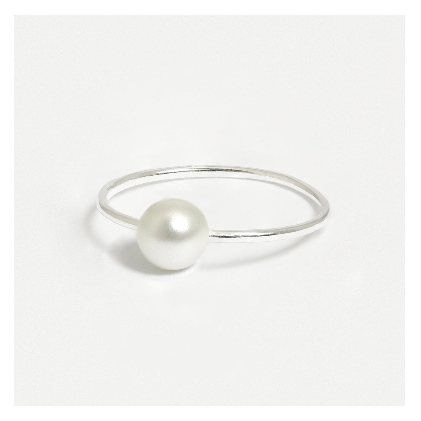 Pearl Solitaire Ring