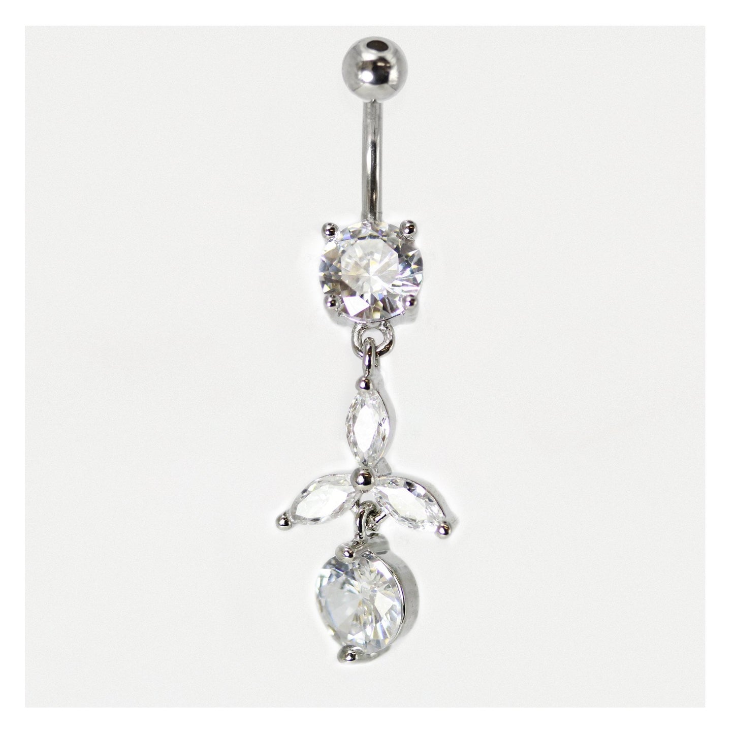 Crystal Petals Belly Bar