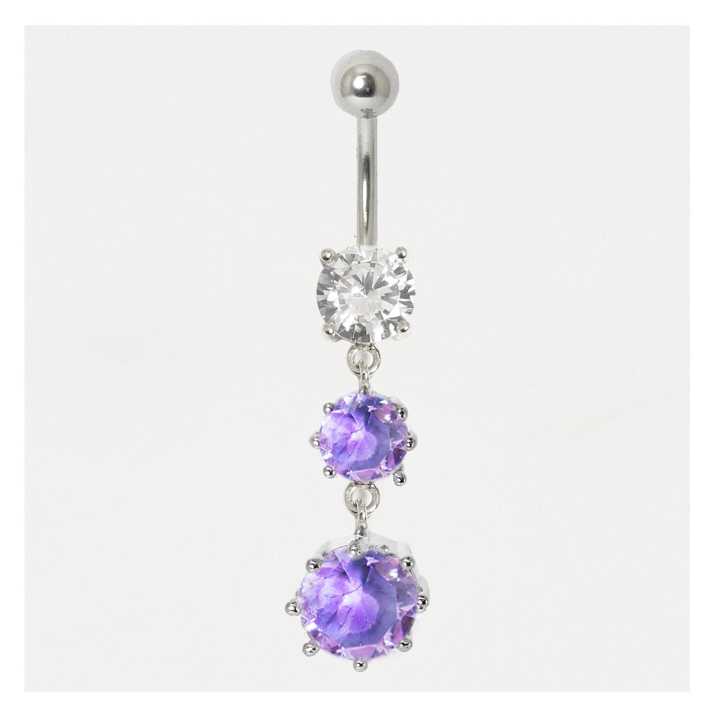 Tumbling Crystals Belly Bar