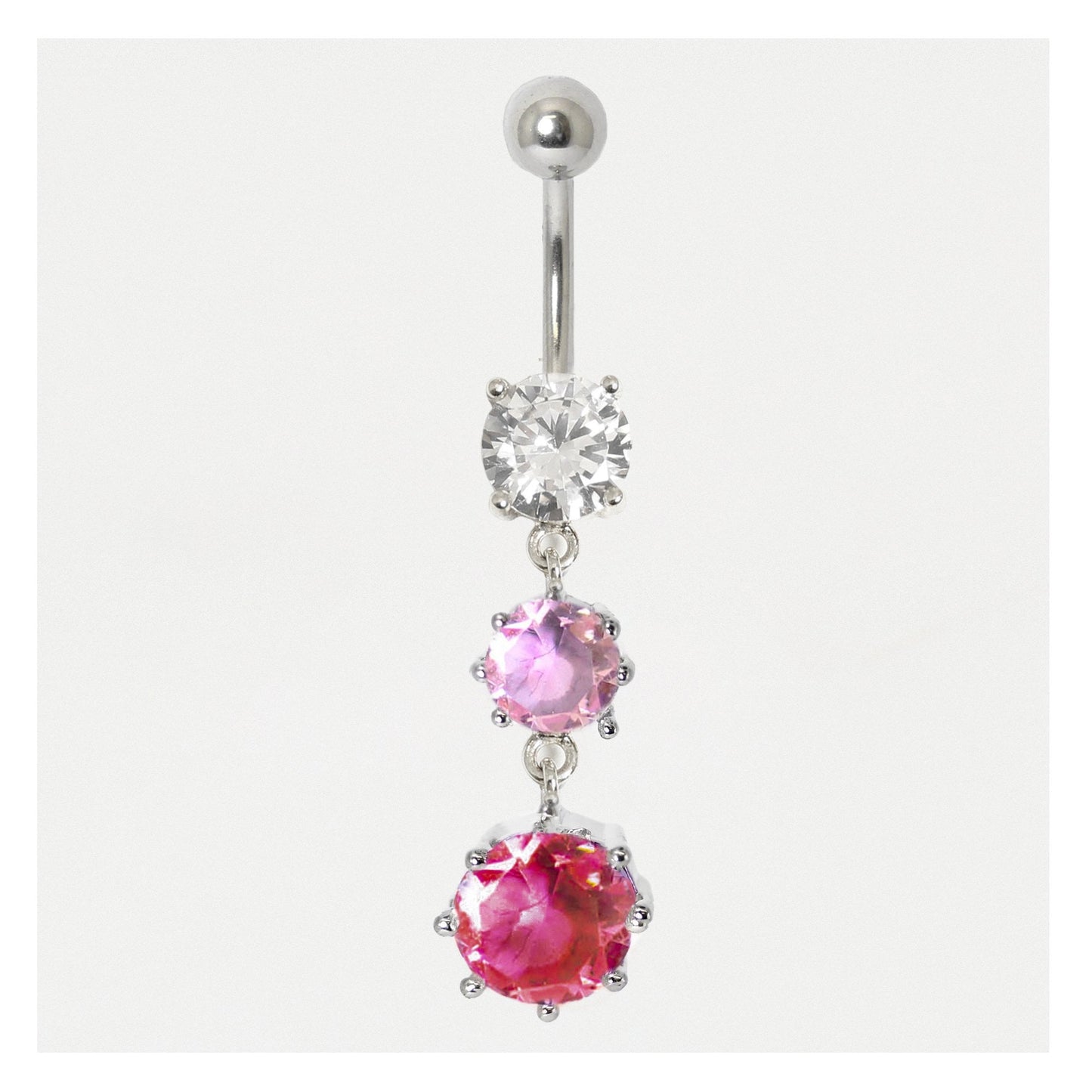 Tumbling Crystals Belly Bar