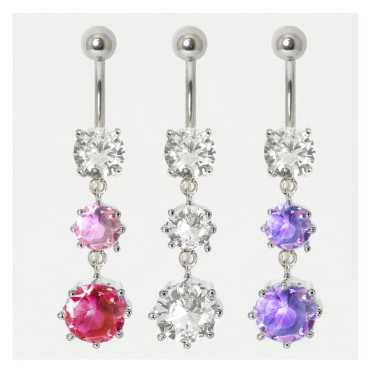 Tumbling Crystals Belly Bar