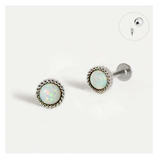 Steel Mystic Opal Labret