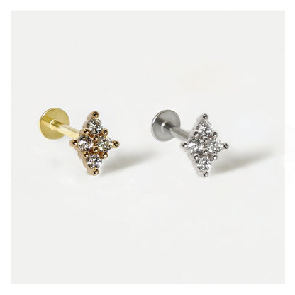 Steel Diamond Life Labret - Internally Threaded