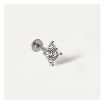 Steel Diamond Life Labret - Internally Threaded