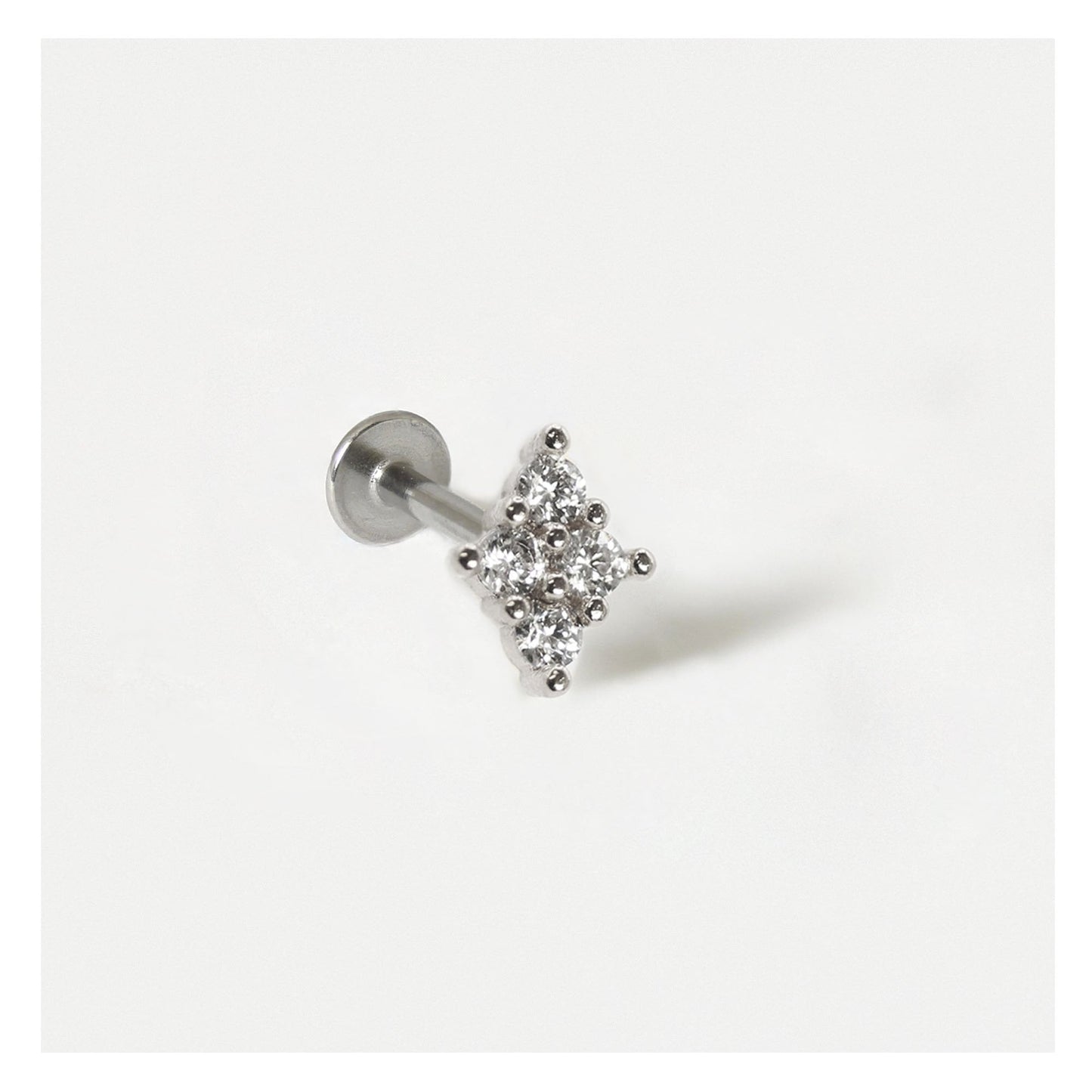 Steel Diamond Life Labret - Internally Threaded