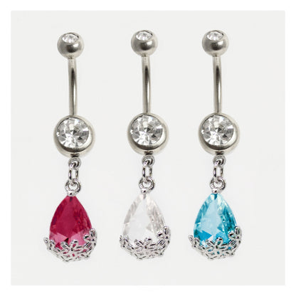 Teardrop Filigree Belly Bar