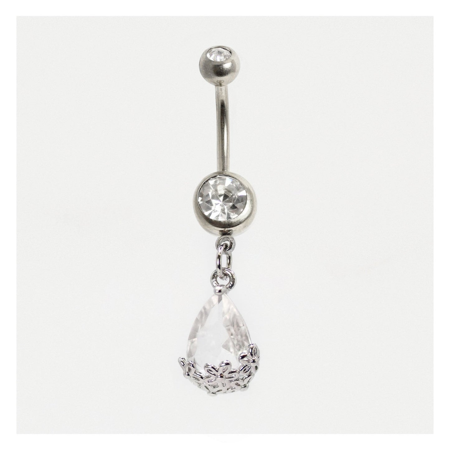 Teardrop Filigree Belly Bar