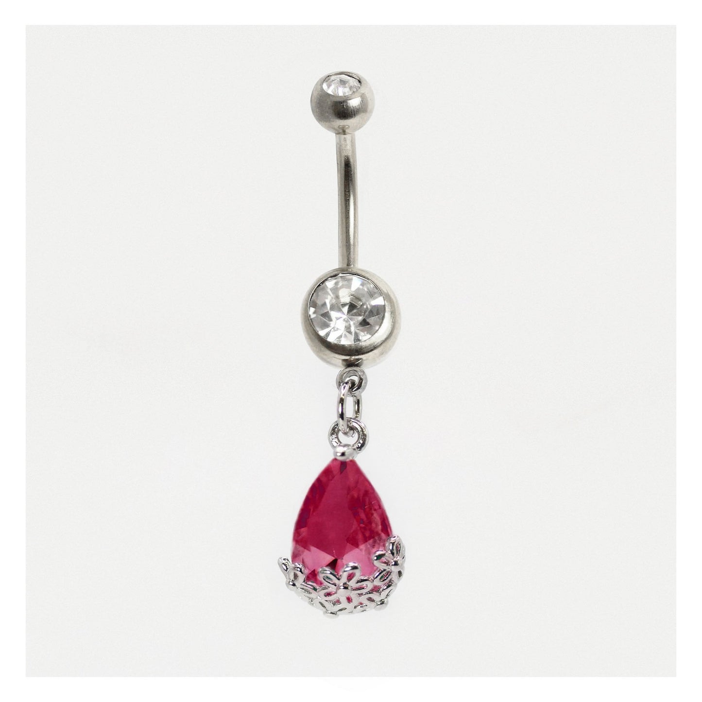 Teardrop Filigree Belly Bar