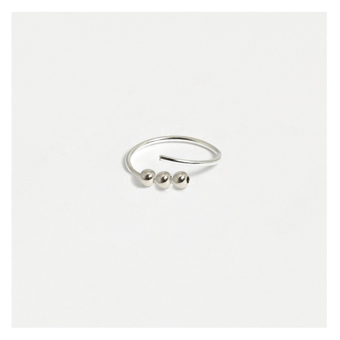 Silver Trinity Ball Nose Ring - 8mm & 10mm