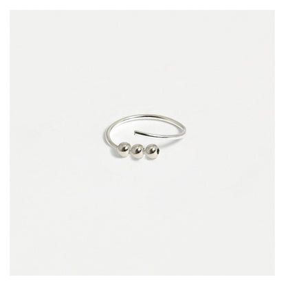 Silver Trinity Ball Nose Ring - 8mm & 10mm