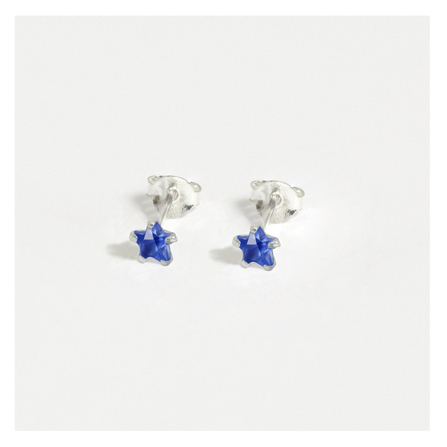 Silver Tiny CZ Stardust Ear Studs